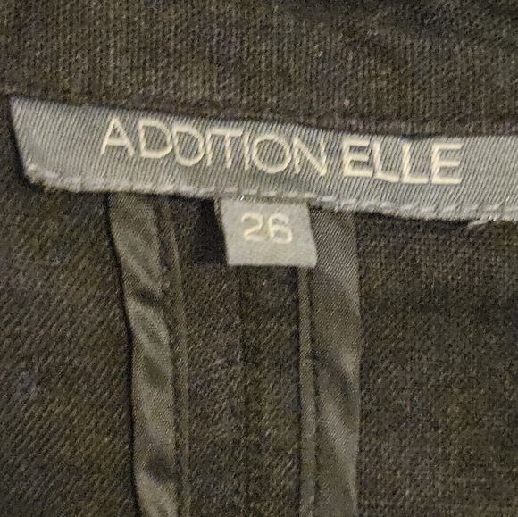 Womens sz 26 plus size Linen black blazer one button pockets long sleeve 4X - Picture 3 of 6